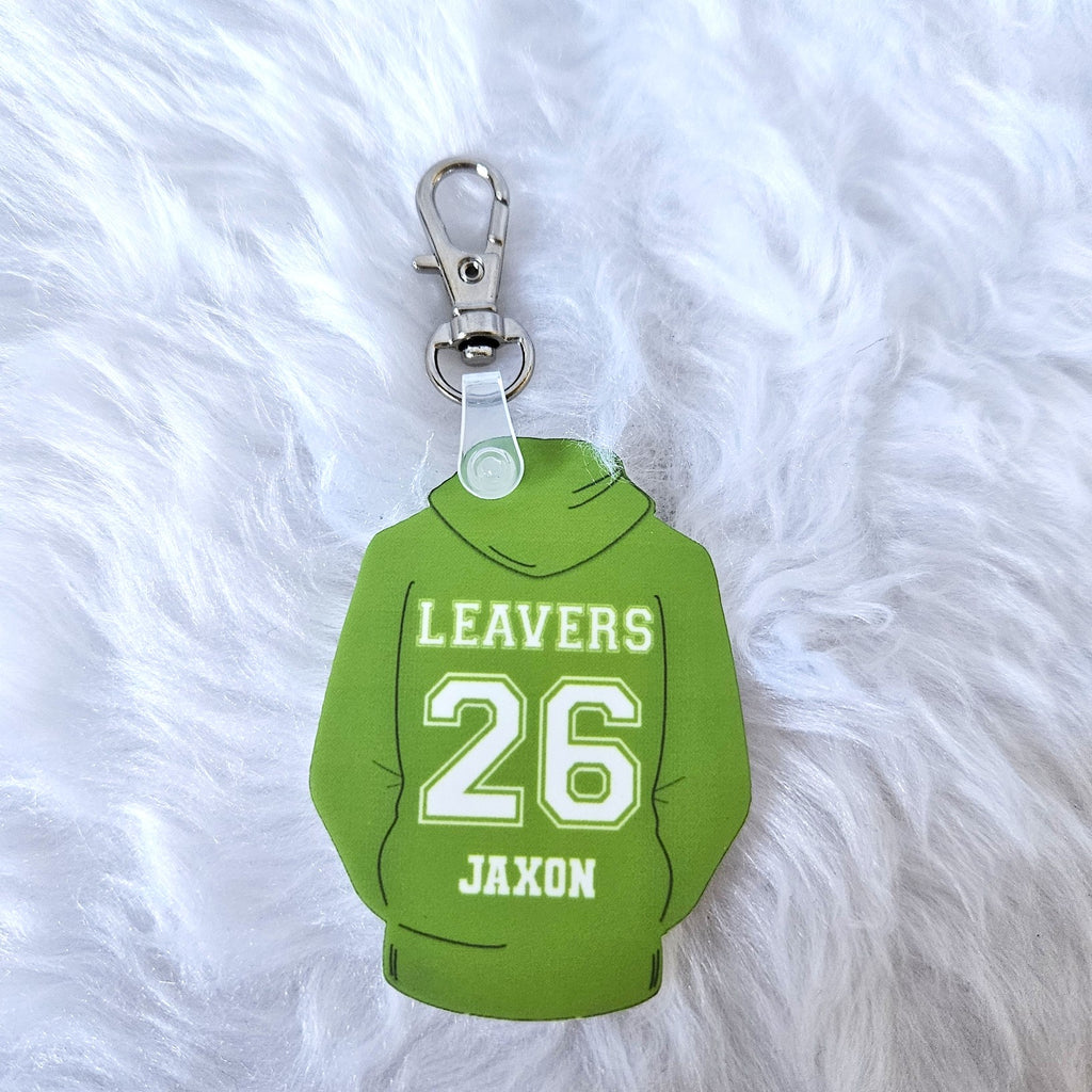 School Leavers 2026 Personalised Hoodie Bag Tag