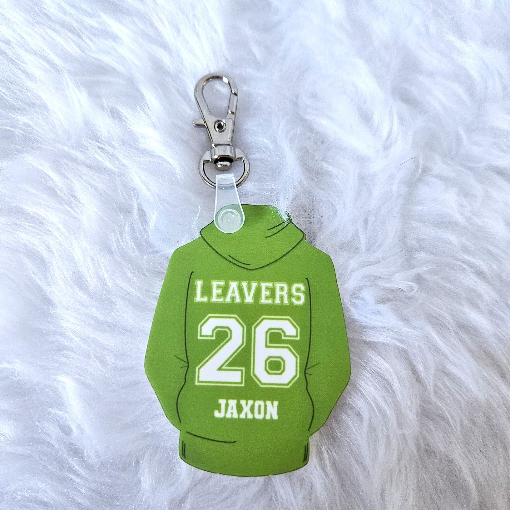 School Leavers 2026 Personalised Hoodie Bag Tag
