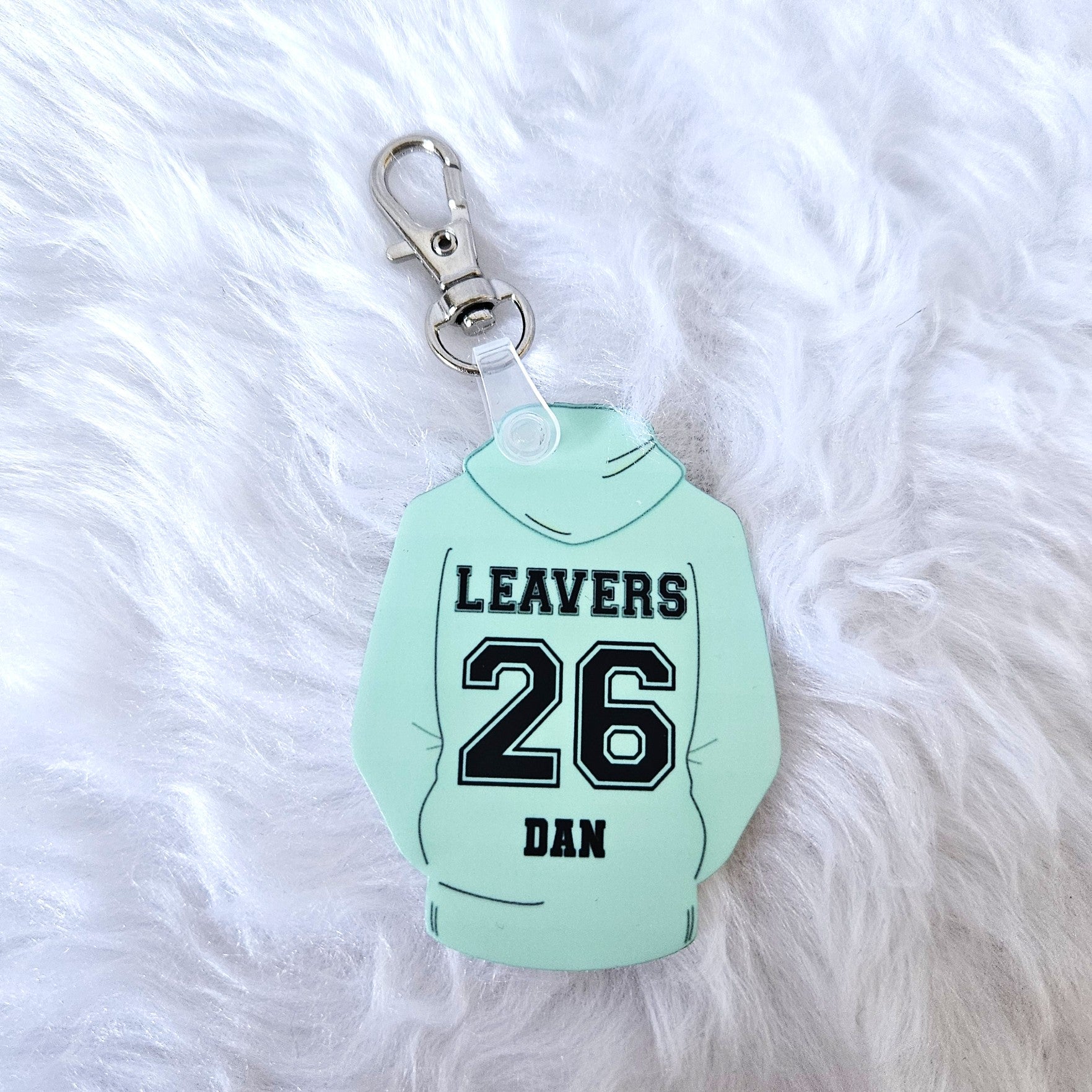 School Leavers 2026 Personalised Hoodie Bag Tag