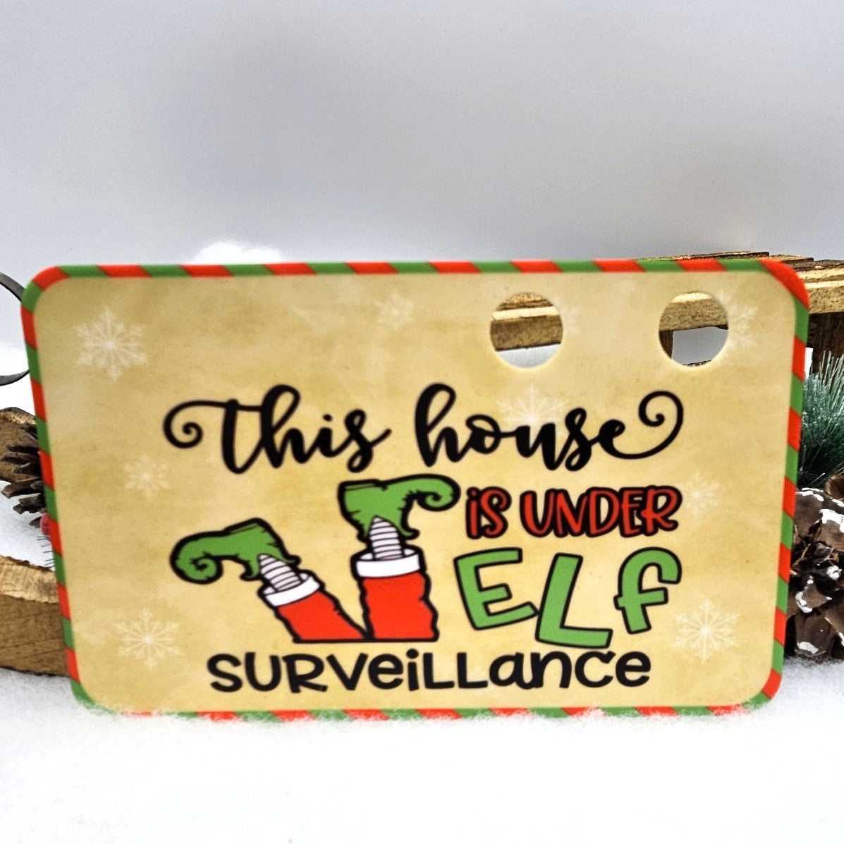 Elf I'm Back Personalised Postcard - Elf Surveillance