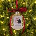Personalised Wedding & Engagement Photo Christmas Bauble | Couple Keepsake Gift