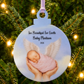 Baby Memory Bauble | Too Beautiful for Earth Christmas Tree Decoration | Baby Loss Keepsake