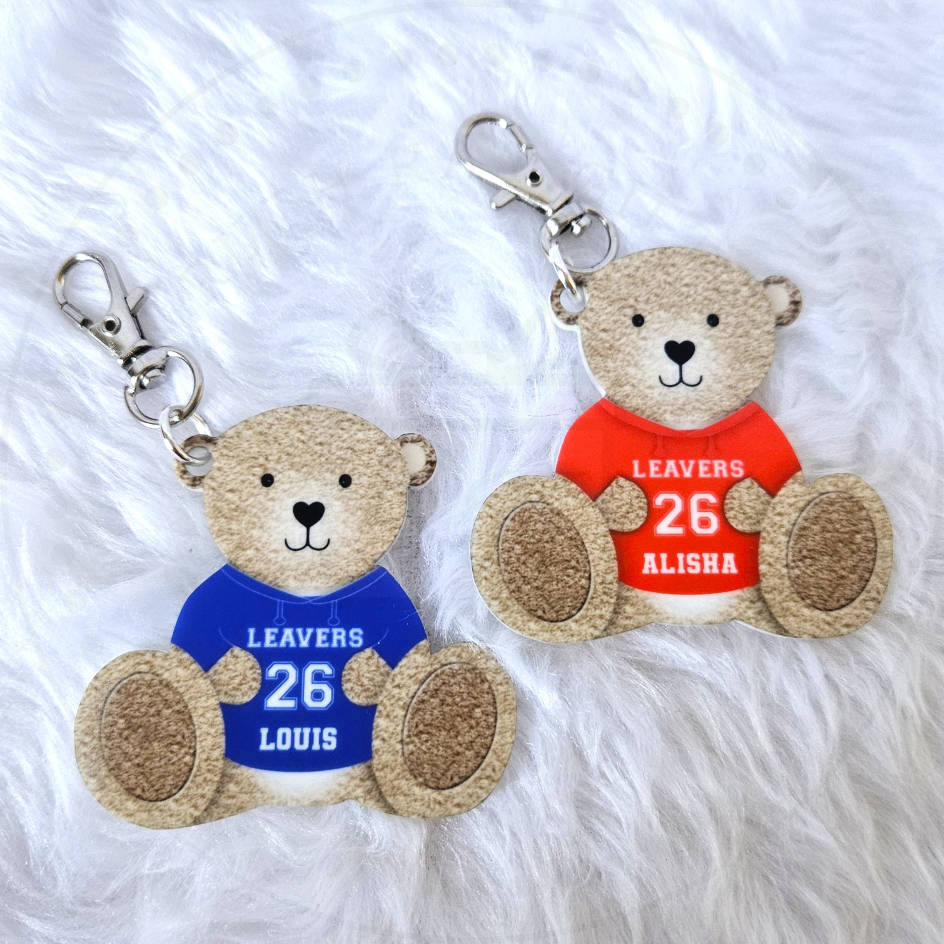 Personalised Primary School Leavers Bear Bag Tag 2026