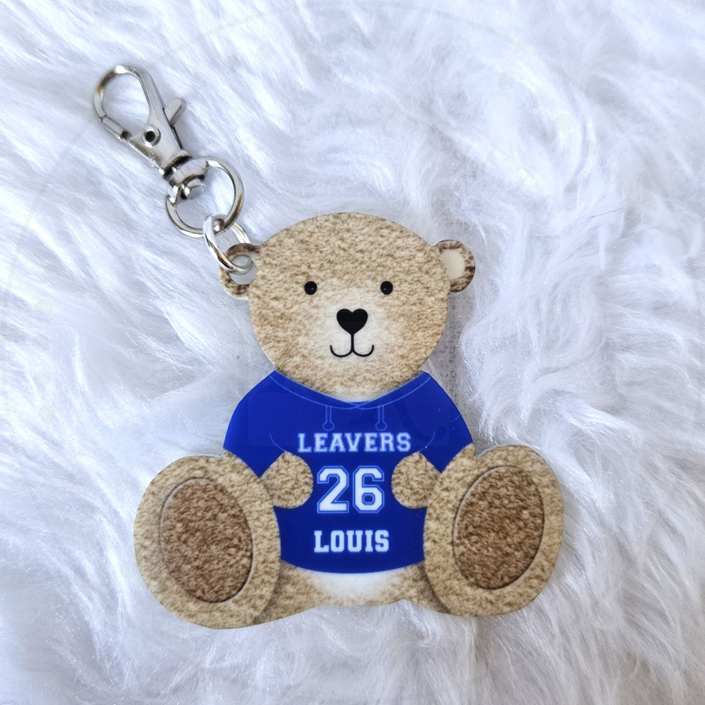 Personalised Primary School Leavers Bear Bag Tag 2026