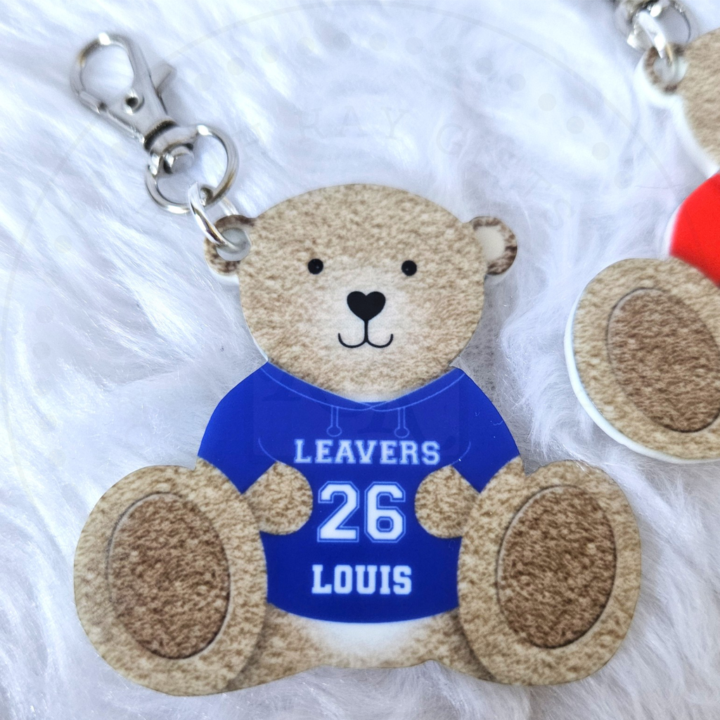 Personalised Primary School Leavers Bear Bag Tag 2026