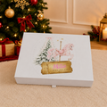 Personalised Pink Pony Christmas Carousel Horse Christmas Eve Box | Festive Keepsake Gift