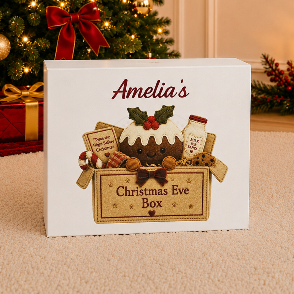 Personalised Christmas Pudding Christmas Eve Box | Festive Keepsake Gift