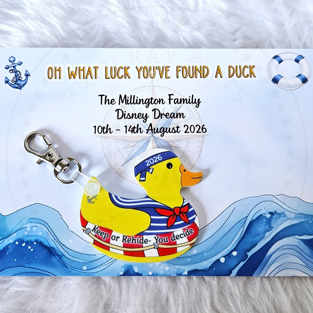 Cruise Ship Hide & Seek Personalised Lucky Duck