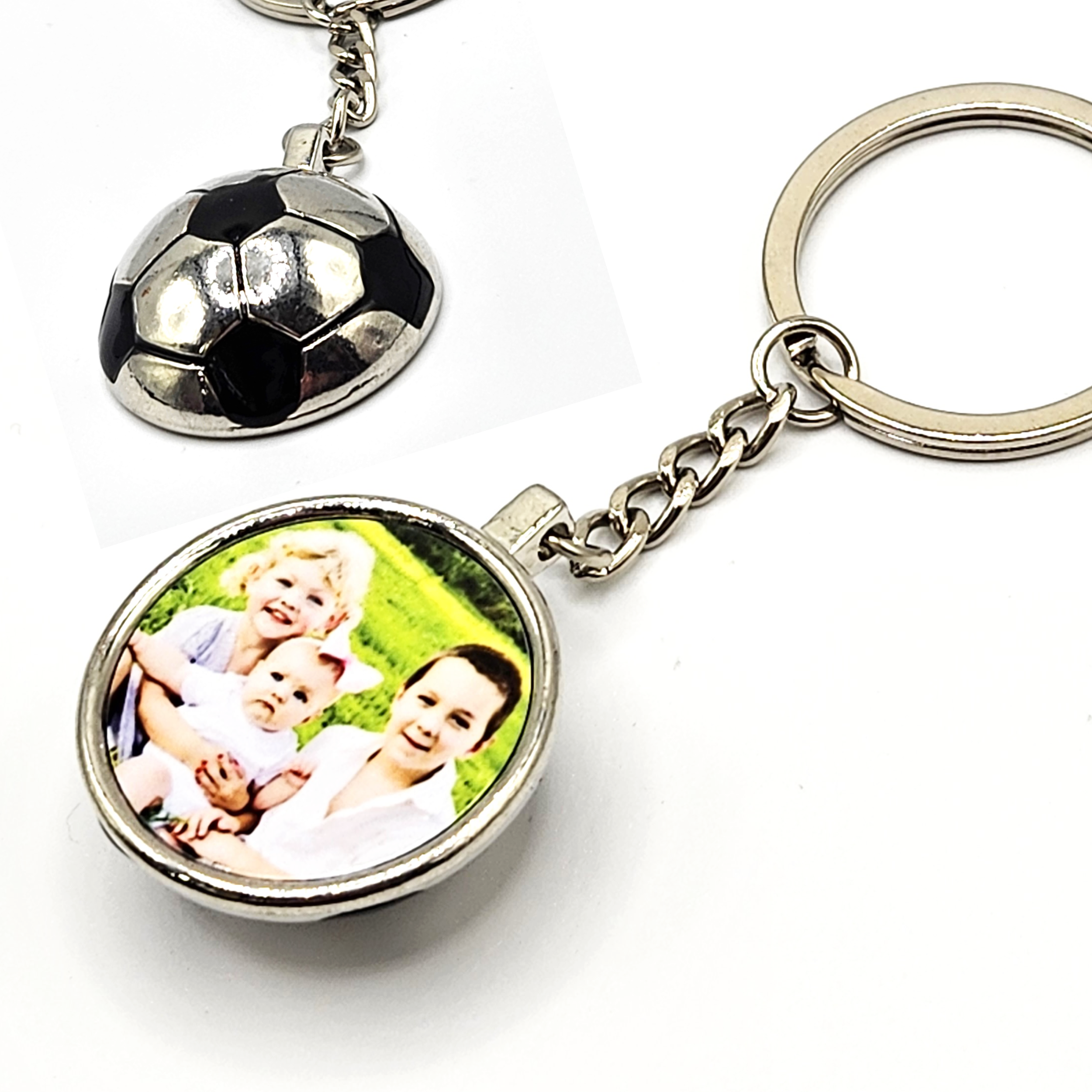 Personalised Football Photo Keyring