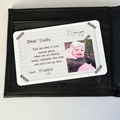 Personalised Photo Metal Wallet Card | Keepsake Gift