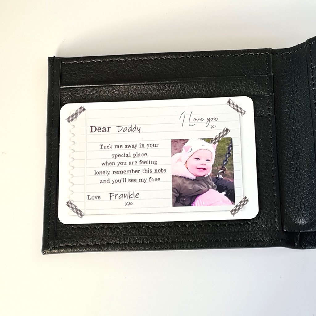 Personalised Photo Metal Wallet Card | Keepsake Gift