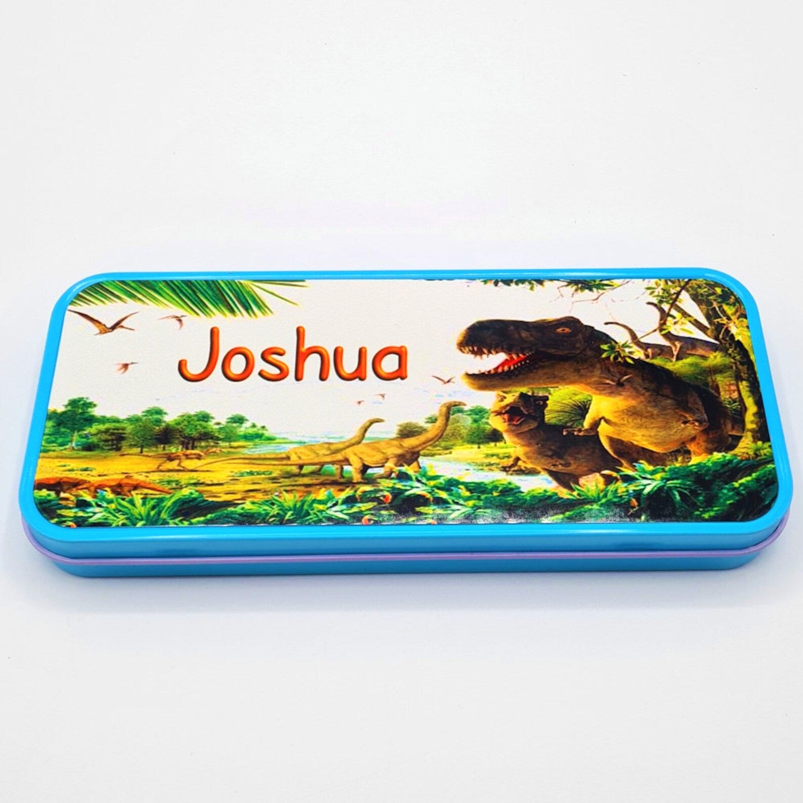 Personalised Pencil Tin with Dinosaur Design