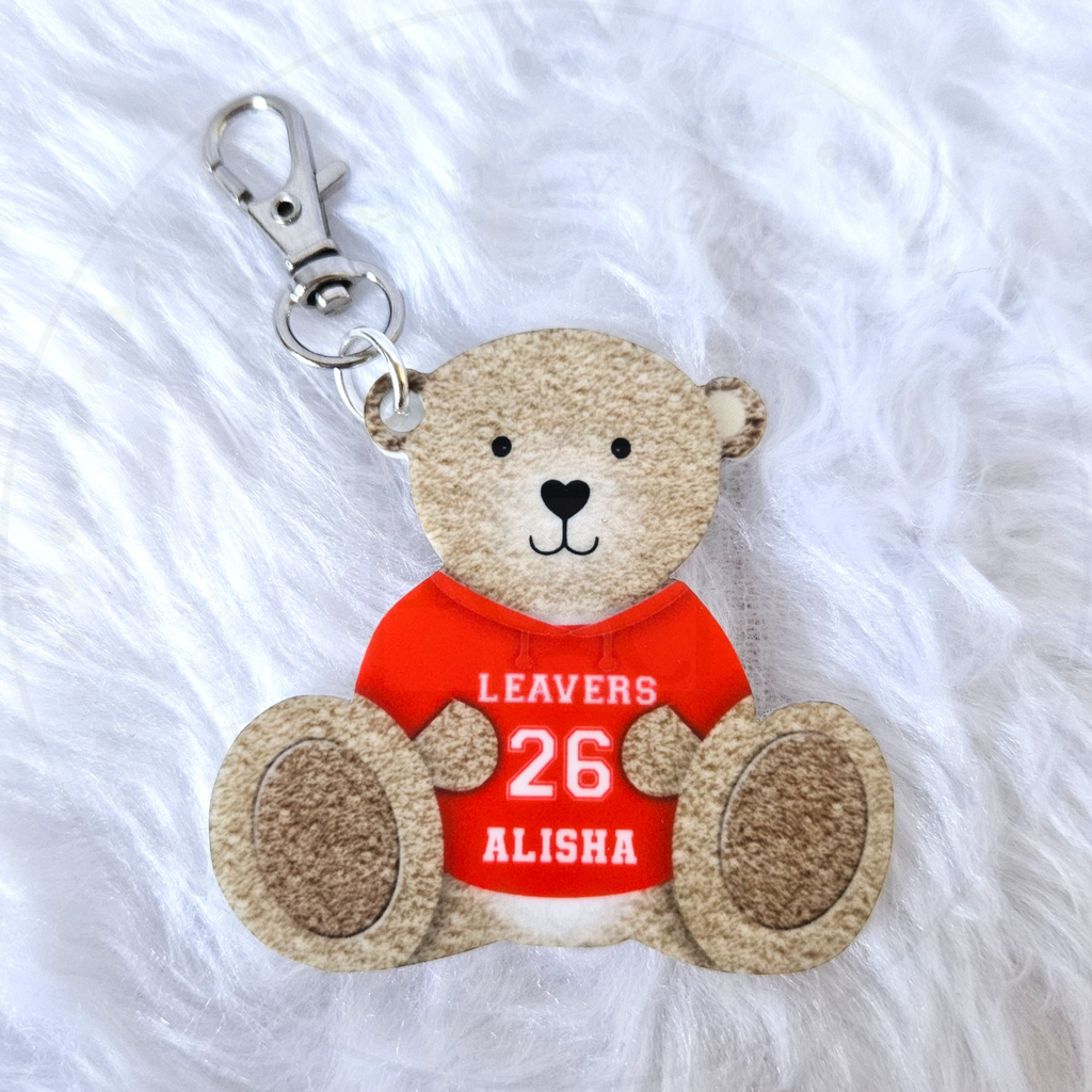 Personalised Primary School Leavers Bear Bag Tag 2026