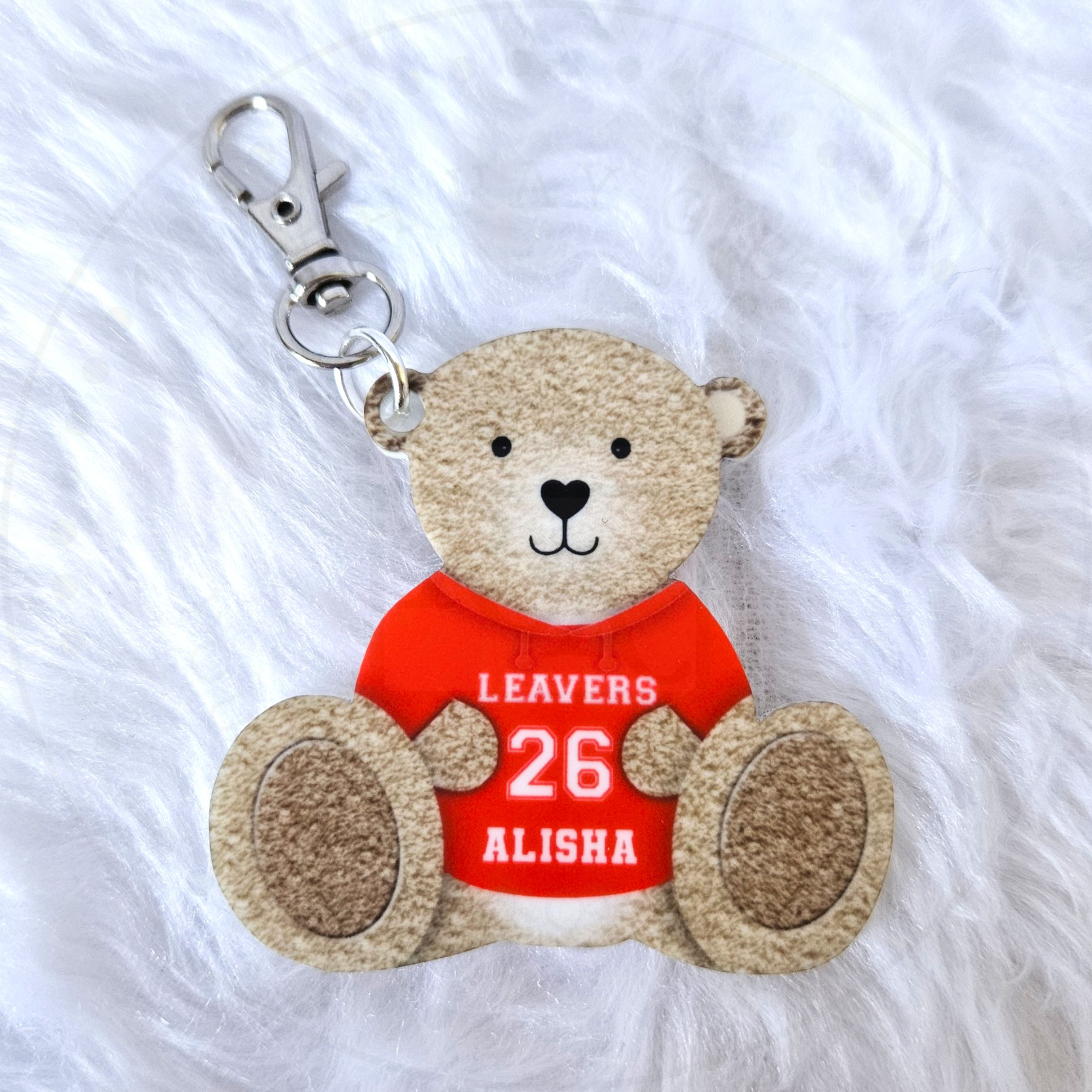 Personalised Primary School Leavers Bear Bag Tag 2026
