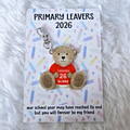 Personalised Primary School Leavers Bear Bag Tag 2026