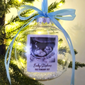 Personalised Photo Christmas Bauble | Scan Photo Keepsake | New Baby Gift