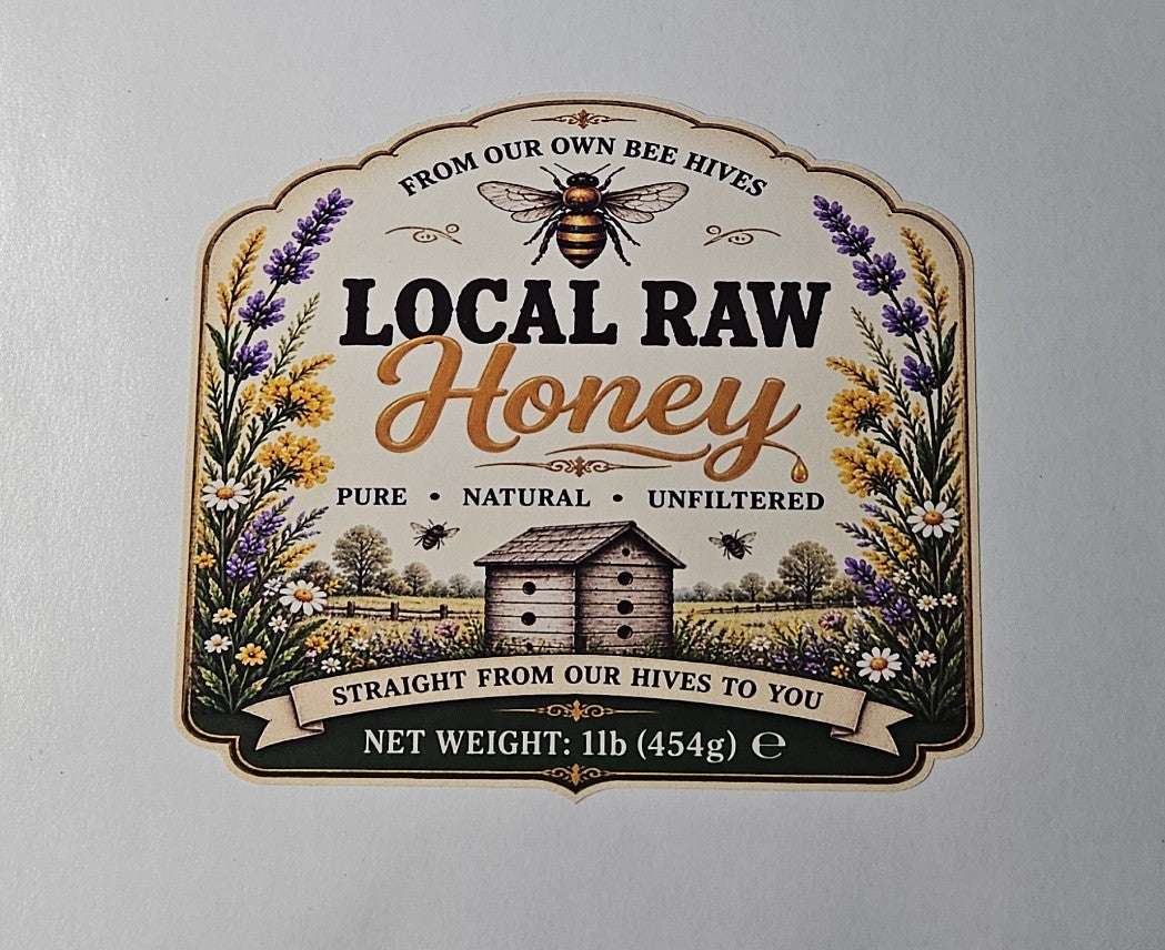 Honey Jar Labels 30 Sets